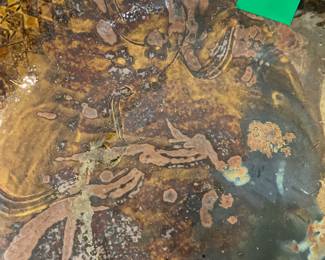 Large ceramic hand glazed bowl 7” x 20.5” $200 + tax