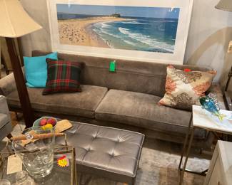 Modern gray couch 29” x 102” x 30” $ 1200 + tax