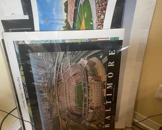 Baseball stadium posters
