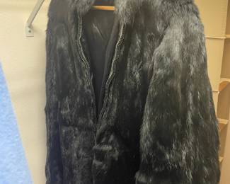 Rabbit fur coat