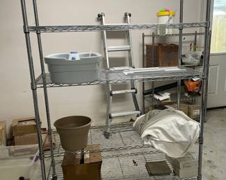 Metal rolling shelf