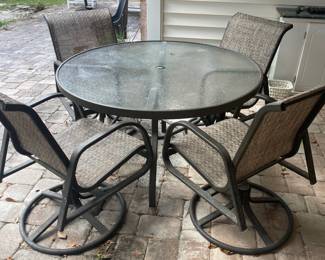 Patio table 4 chairs