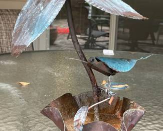 copper birdfeeder $10