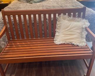 Wood bench
