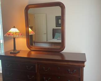 Five piece bedroom set (dresser and mirror shown)