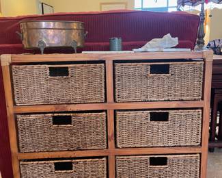 wicker drawers $40