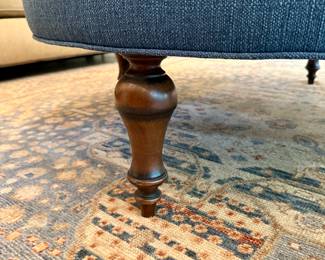 Large round ottoman