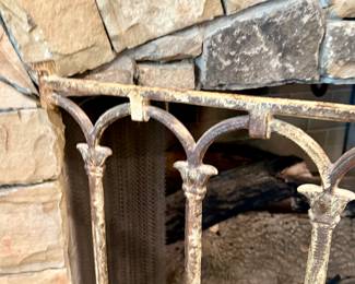 Fire screen iron