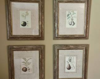Four matching pictures of fruit