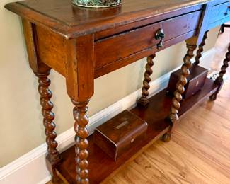 Nice barley twist console lovely English style