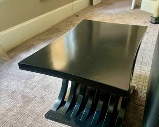 One of a pair of side tables