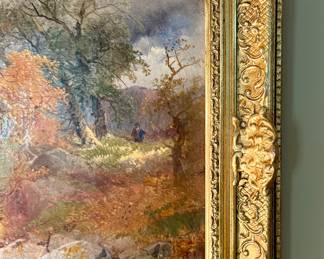 Beautiful landscape signed by the artist: George W Horlor 1823-1895 in good condition