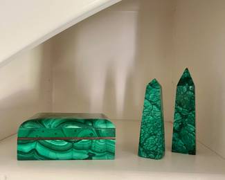 Malachite pieces