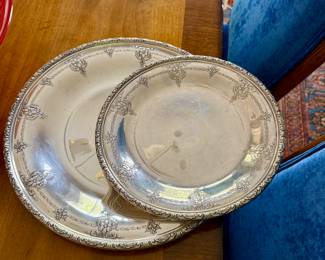 Two sterling plates