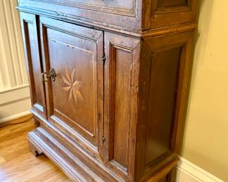 Antique inlay spice cabinet made with nice details