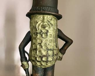 Mr Peanut metal figure