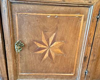 Antique inlay spice cabinet made with nice details