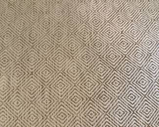 block print weave brown and tan