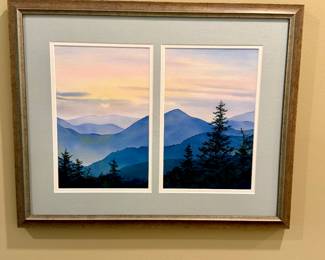 Framed watercolors