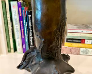 Bronze vase 20th century no signature