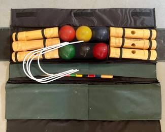Croquet set, just in time for Memorial Day parties