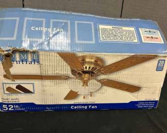 52 Ceiling Fan With Oak Or Walnut Blades