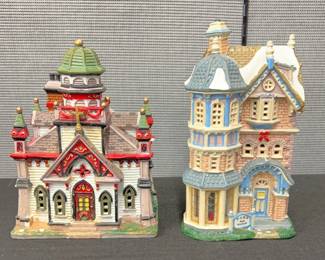 Gorgeous Lemax Christmas Decorations With Lights