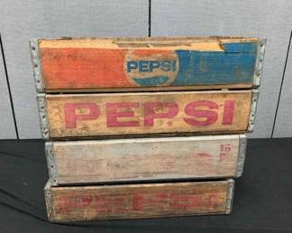 4 Vintage Pepsi Crates
