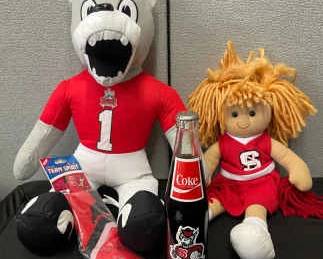 Commemorative 1983 NCAA Championship Coke Bottle And NC State Fan Items