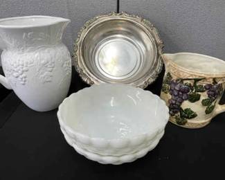 Vintage Anchor Hocking Bubble Glass Bowls And More