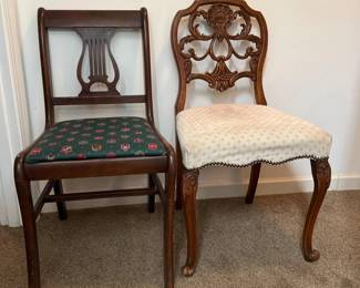 195 TwoTimelessVintageParlorChairs