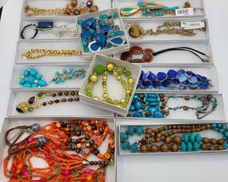 150 ContemporaryStatementBeadedNecklaceVariety