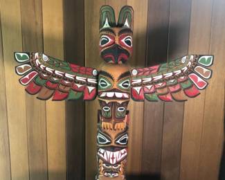 14 HandCarvedWoodTotemPoleArtistRickWilliams