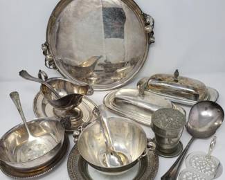169 ElegantCollectionofSterlingSilverplatedDinnerware