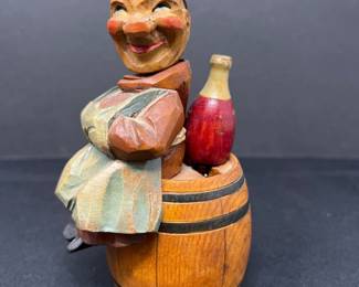 72 AnriCarvedMonkonBarrellCorkScrewBottleOpener