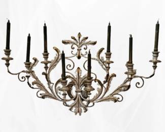 39 LargeMidCenturyItalianToleWallSconce