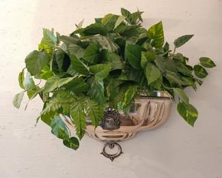 54 MidCenturySilverplateWallSconce