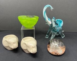 182 EclecticCollectionofGlassandPorcelainArt