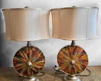 65 RetroAcrylicCandyInspiredMultiColoredTableLamps