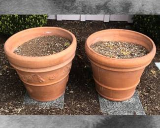 40 PairofLargeIndoorOutdoorTerracottaPots