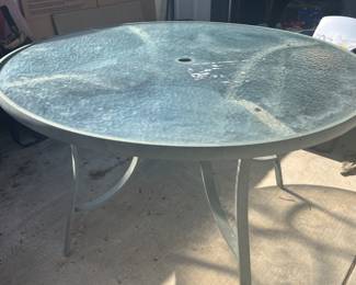 patio table, no chairs..