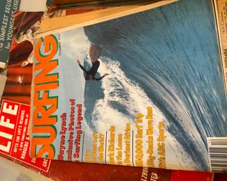 Old surfing mags & LIFE mag.