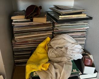 Lots of record albums!