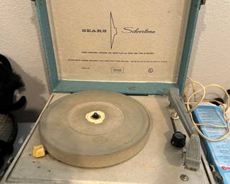 Sears Silvertone vintage record player.