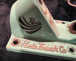 Old skate board trucks by "PARIS."