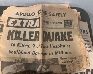 several historical newspapers!