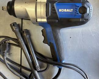 Kobalt 8-Amp 1/2-In Drive Corded Impact Wrench Includes 2 Sockets