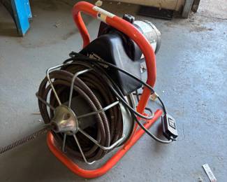 General Mini Rooter 50 Foot Snake With Caddie A.O Smith AC Motor