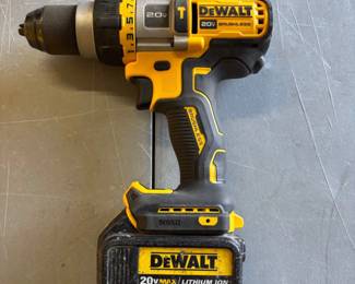 DeWALT Hammer Drill 20V MAX XR Cordless Brushless 3-Speed 1/2 in. Hammer Drill Includes Battery