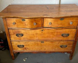 Antique Handmade Low Boy Dresser Solid Wood